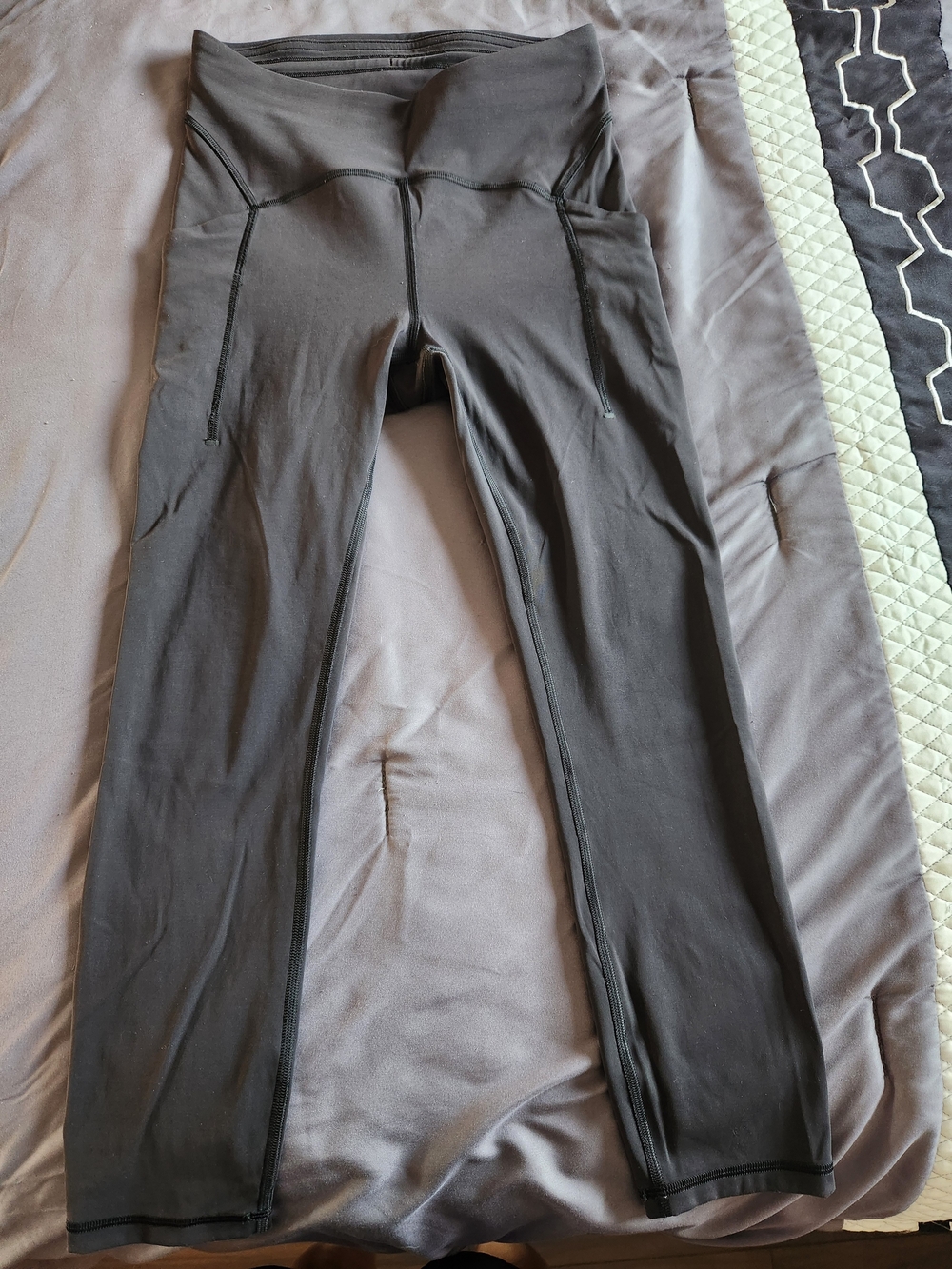 Lululemon Athletica Black High-Rise Fast And Free Leggings